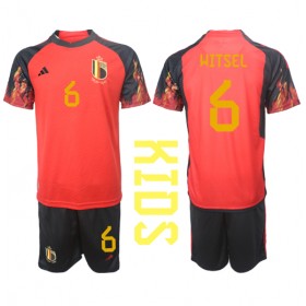 Baby Fußballbekleidung Belgien Axel Witsel #6 Heimtrikot WM 2022 Kurzarm (+ kurze hosen)